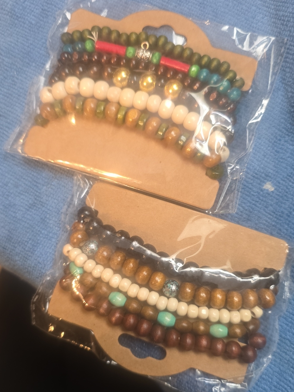 2 Sets Of Beaded Multicolor Stackable Bracelet Set - Women Accessories